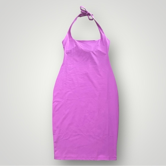 Susana Monaco Tie Halter Dress in Bubble color - Picture 5 of 7